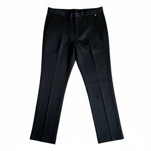 Van Heusen Black Work Trousers Size L Straight Leg Office Business Formal Pants